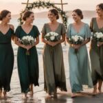 sage green bridesmaid dresses | green bridesmaid dresses | emerald green bridesmaid dresses