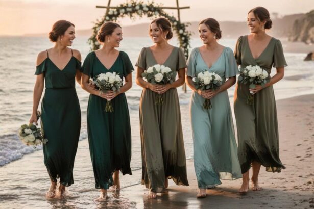 sage green bridesmaid dresses | green bridesmaid dresses | emerald green bridesmaid dresses